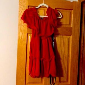 Red mini dress size 4